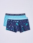 Jockey Multipack Trunk, 2-Pack, Outer Space & Azure Teal, 3-16 product photo
