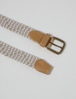 No Issue Casual Belt, Tan & White product photo View 03 S