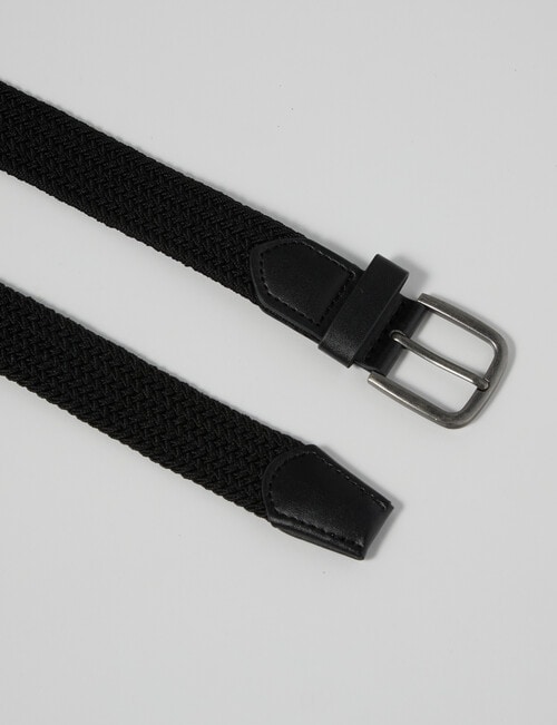 Mac & Ellie Casual Belt, Black product photo View 03 L