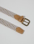 Mac & Ellie Casual Belt, Tan & White product photo View 03 S