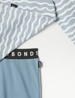 Bonds Long Sleeve Waffle Sleep Set, 2-8, Squiggle Blue product photo View 03 S