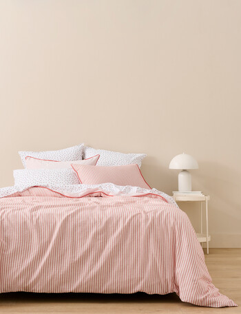 Haven Spencer Washed Duvet Cover Set, Cherry product photo