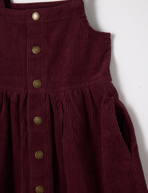 Mac & Ellie Cord Pinafore, Berry product photo View 02 L