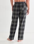 Mazzoni Brushed Cotton Check Pant, Grey, Green & Gold product photo View 02 S