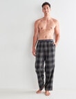 Mazzoni Brushed Cotton Check Pant, Grey, Green & Gold product photo View 03 S