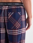 Mazzoni Brushed Cotton Check Pant, Navy & Red product photo View 05 S