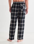 Mazzoni Brushed Cotton Check Pant, Black, Grey & Green product photo View 02 S