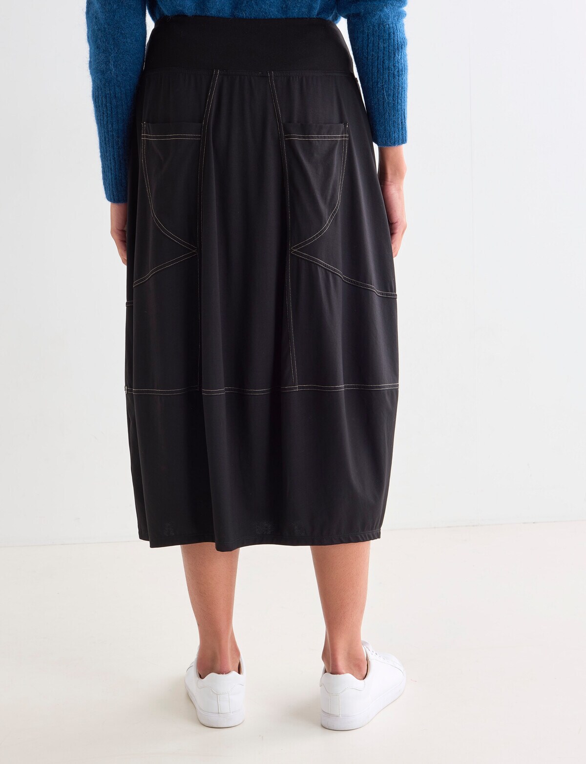 Jigsaw Cocoon Knit Skirt, Black Skirts