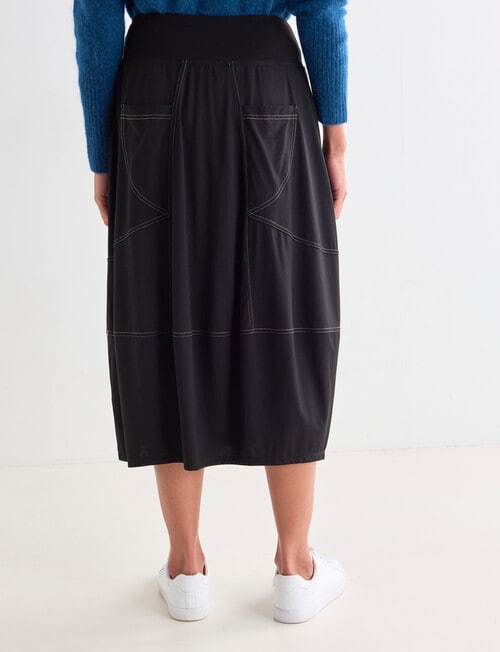 Jigsaw Cocoon Knit Skirt, Black product photo View 02 L