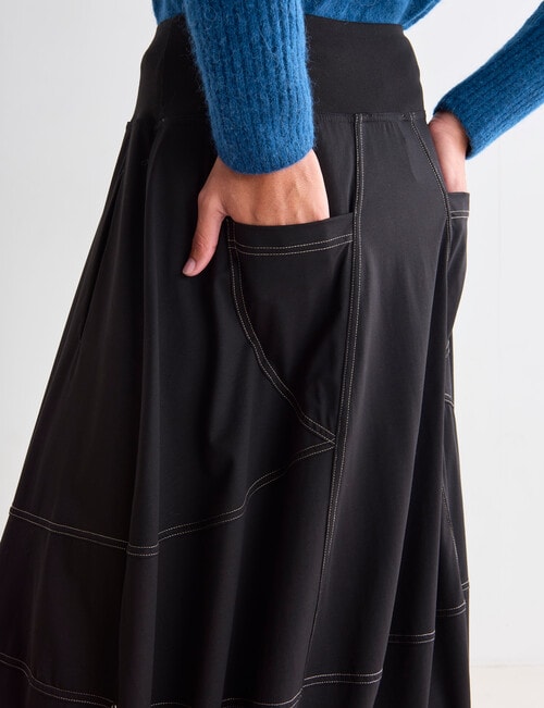 Jigsaw Cocoon Knit Skirt, Black product photo View 05 L