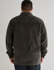 Tarnish King Size Cord Work Shirt, Charcoal product photo View 02 S