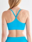 Honey Vegas Seamfree X-Back Crop Top, Turquoise, 6-16 product photo View 02 S