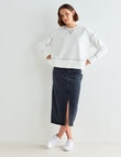 Zest Boxy Crew Cord Top, Ivory product photo View 03 S