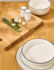 Stevens Cambridge Dinner Plate, 26cm, White & Black product photo View 03 S