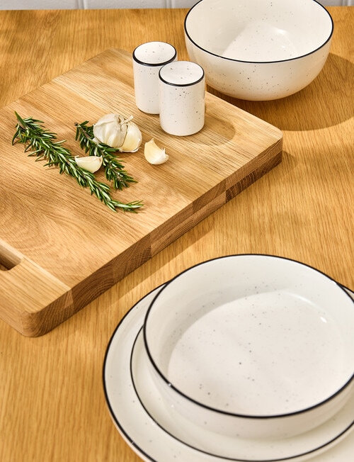 Stevens Cambridge Dinner Plate, 26cm, White & Black product photo View 03 L