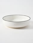 Stevens Cambridge Pasta Bowl, 19cm, White & Black product photo