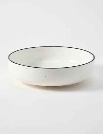 Stevens Cambridge Pasta Bowl, 19cm, White & Black product photo
