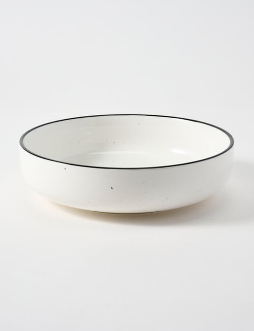 Stevens Cambridge Pasta Bowl, 19cm, White & Black product photo