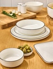 Stevens Cambridge Rice Bowl, 11.8cm, White & Black product photo View 03 S