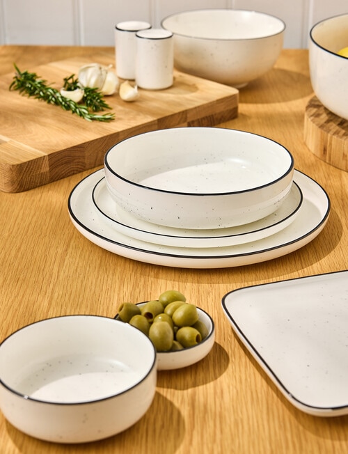 Stevens Cambridge Rice Bowl, 11.8cm, White & Black product photo View 03 L