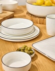 Stevens Cambridge Noodle Bowl, 18cm, White & Black product photo View 03 S