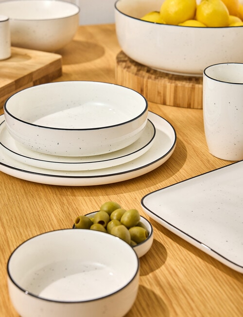 Stevens Cambridge Noodle Bowl, 18cm, White & Black product photo View 03 L
