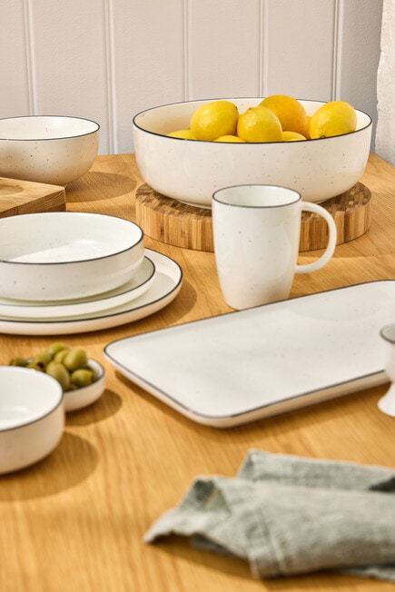 Stevens Cambridge Platter, 35cm, White & Black product photo View 03 L