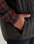 Tarnish King Size Lite Puffer Vest, Black product photo View 04 S