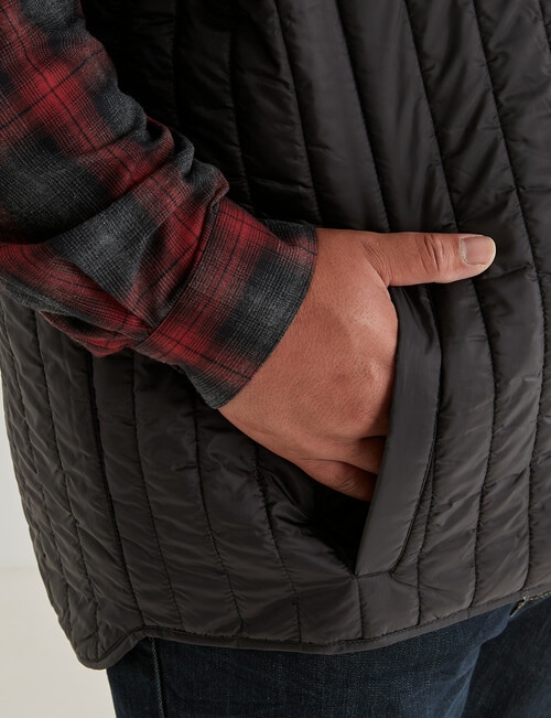 Tarnish King Size Lite Puffer Vest, Black product photo View 04 L