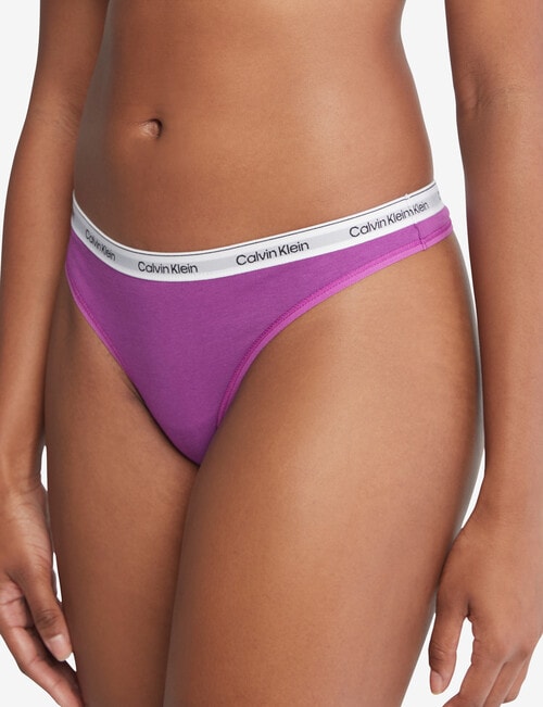 Calvin Klein Modern Logo Thong Brief, 5-Pack, XS-XL product photo View 02 L