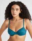 Calvin Klein Sheer Marquisette Lace Bra, Dark Green, A-E product photo