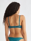 Calvin Klein Sheer Marquisette Lace Bra, Dark Green, A-E product photo View 04 S