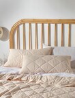 Linen House Pedro Quilted Sham Pillowcase Pair, Peony product photo