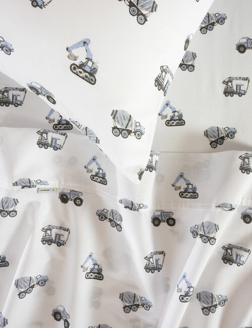 Linen House Kids Construction Crew Sheet Set product photo