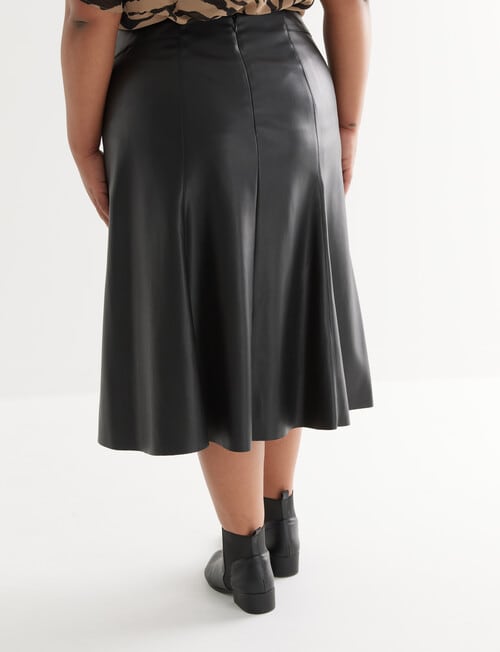 Studio Curve A Line Skirt, Black product photo View 02 L
