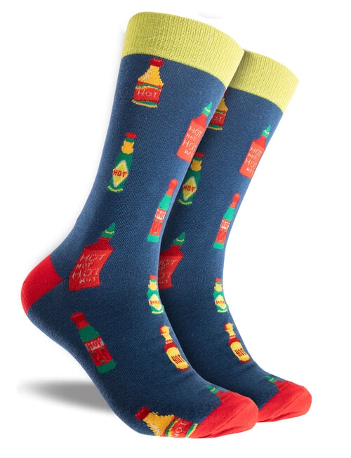 Mitch Dowd Chilli Hot Sauce Crew Socks, 2-Pack, Assorted product photo View 03 L