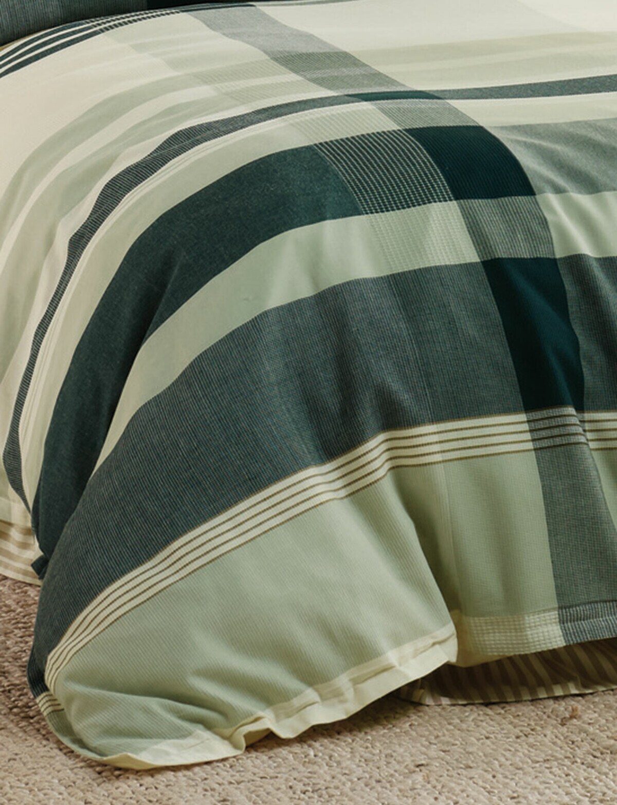 Linen House Levon Duvet Cover Set, Jade Duvet Covers & Coordinates