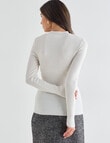 Whistle Essential Rib Turtle Neck, Ivory product photo View 02 S