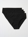 Lyric Hi-Cut Briefs, Black, 4-Pack, 8-26 product photo