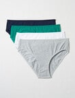 Lyric Hi-Cut Briefs, Green & Grey, 4-Pack, 8-26 product photo