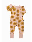 Bonds Sleepy Sunflowers Zip Wondersuit, Pink product photo