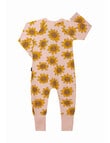 Bonds Sleepy Sunflowers Zip Wondersuit, Pink product photo View 02 S