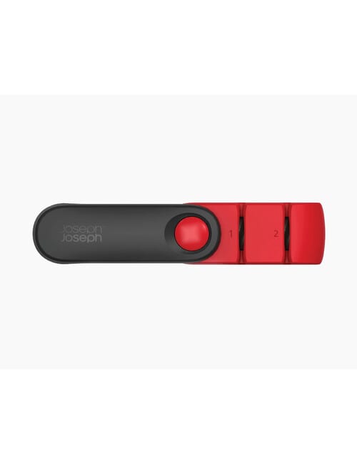 Joseph Joseph Rotating Knife Sharpener, Dark Grey Red product photo