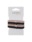 Adorn by Mae Woven Elastics, 4-Pack, Beige & Black product photo