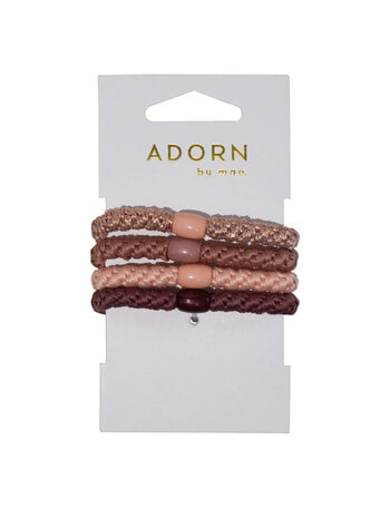 Adorn by Mae Woven Elastics, 4-Pack, Mauves product photo