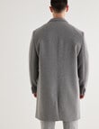 Laidlaw+Leeds Casual Textured Car Coat, Grey product photo View 02 S