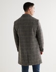 Laidlaw+Leeds Casual Check Car Coat, Tan product photo View 02 S