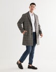 Laidlaw+Leeds Casual Check Car Coat, Tan product photo View 03 S