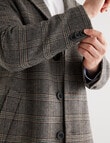 Laidlaw+Leeds Casual Check Car Coat, Tan product photo View 04 S