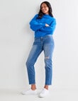 Zest Cable Knit Jumper, Olympic Blue product photo View 03 S